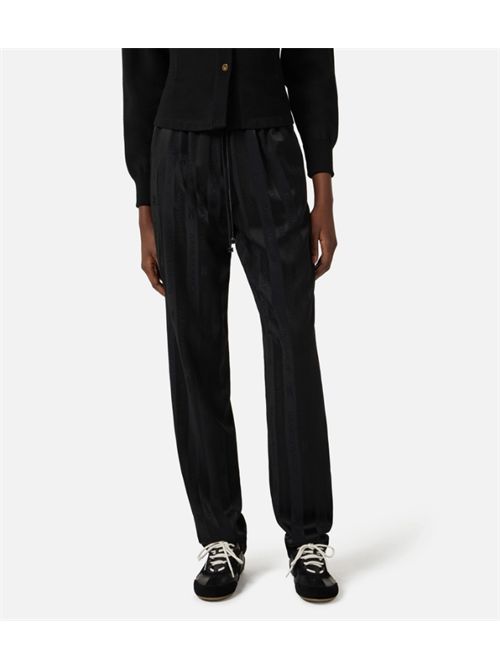 JACQUARD STRIPED TROUSERS ELISABETTA FRANCHI | PA15661E2110 nero